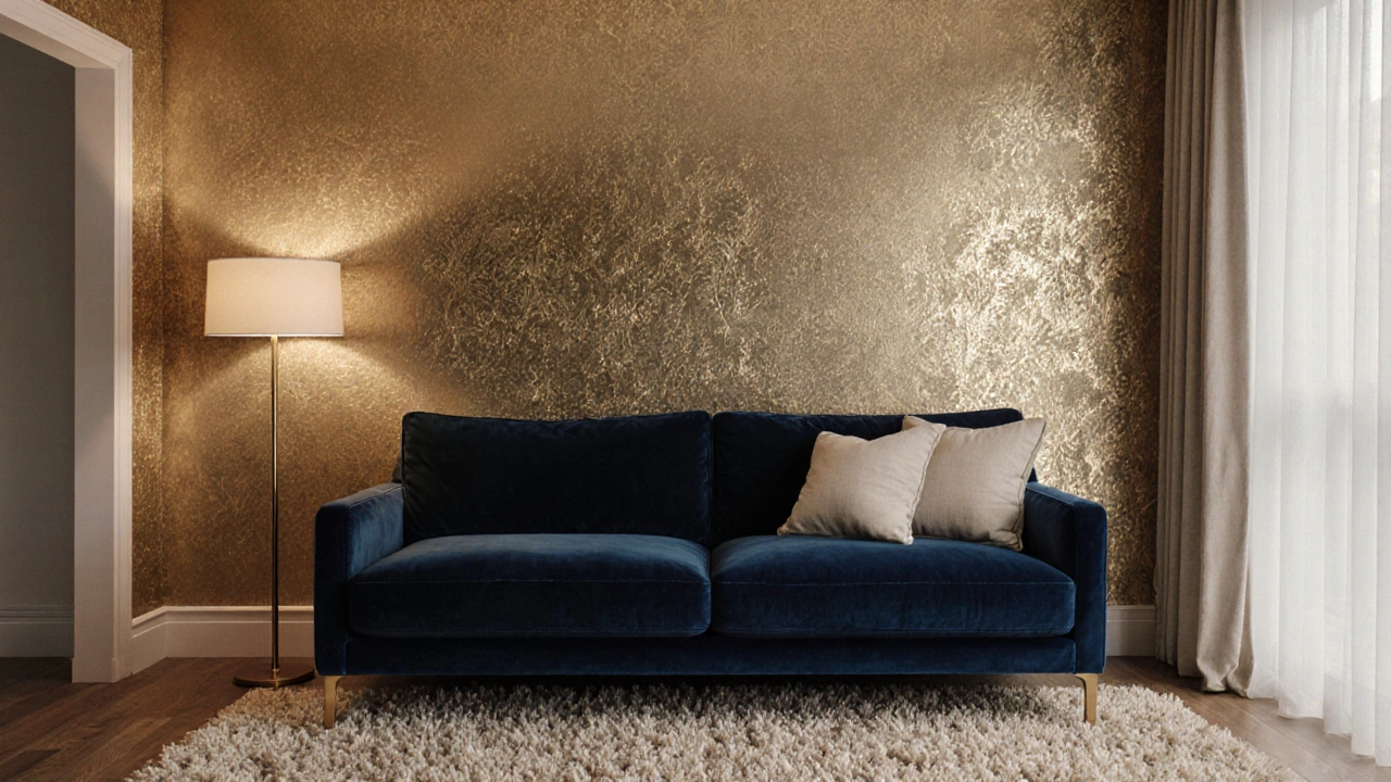 Какой цвет дивана подойдет к золотистым обоям: практическое руководство для гостиной