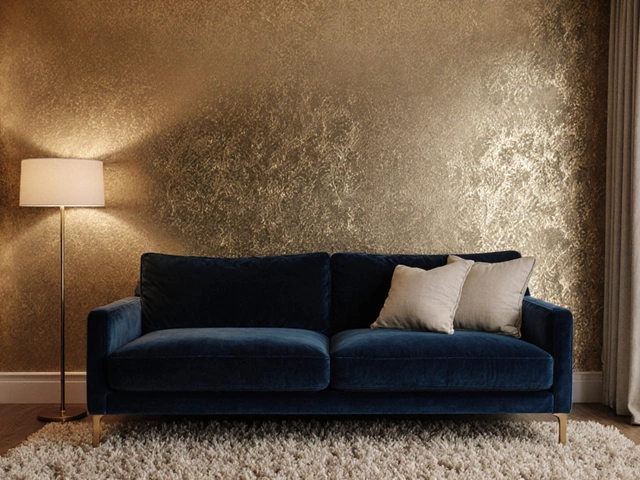 Какой цвет дивана подойдет к золотистым обоям: практическое руководство для гостиной