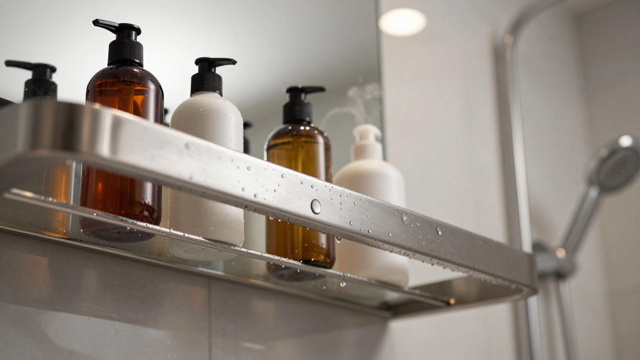 Какая полка в ванной не ржавеет: лучшие материалы и что избегать