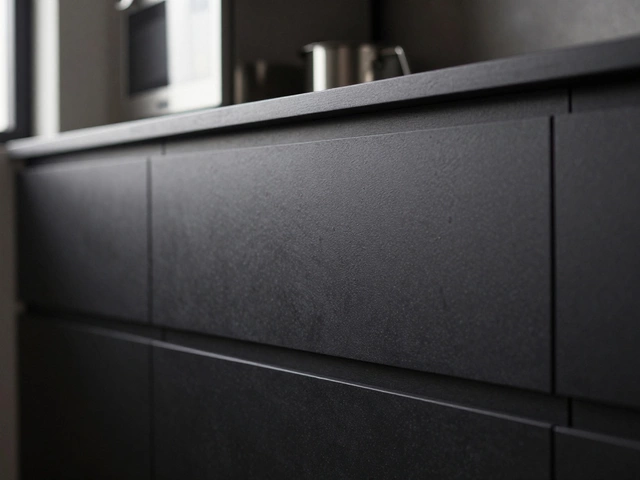 На каком цвете мебели для кухни меньше всего видна грязь