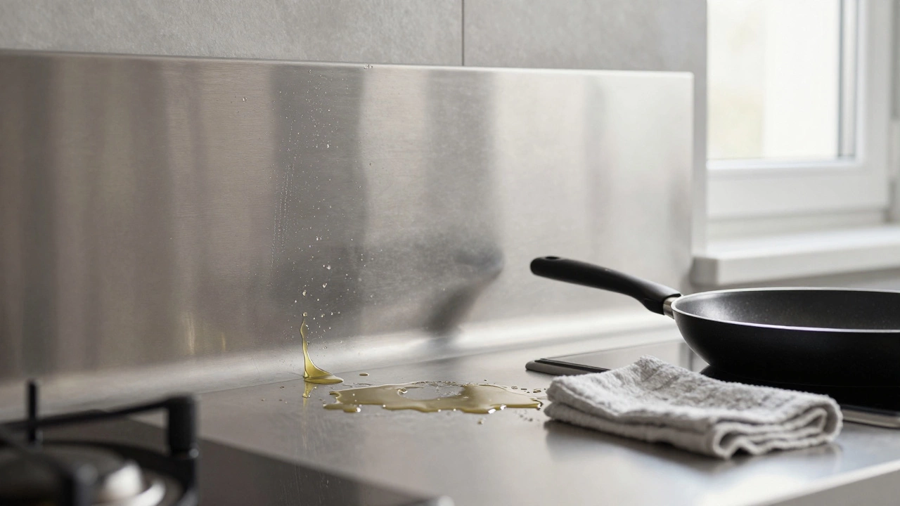 Какой фартук на кухне самый практичный: материалы, уход и реальные примеры