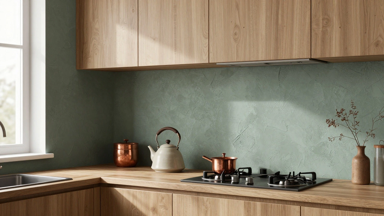 Какие обои сейчас модно клеить на кухне в 2026 году